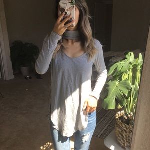 Choker Neck Long Sleeve Tunic